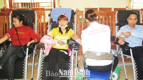 Hội Chữ thập đỏ huyện Nam Trực với phong trào hiến máu nhân đạo