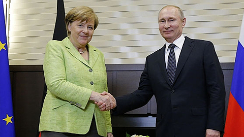 Thủ tướng Đức hội đàm với Tổng thống Nga