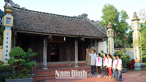 Các "địa chỉ văn hóa" giáo dục truyền thống ở Ý Yên
