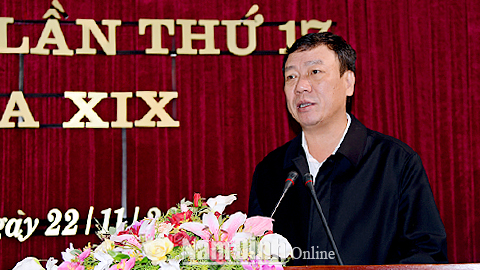 Hội nghị lần thứ 17 Ban Chấp hành Đảng bộ tỉnh khóa XIX