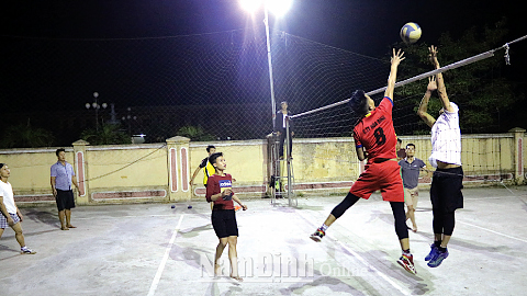 Phong trào tập luyện thể thao ở Trực Phú