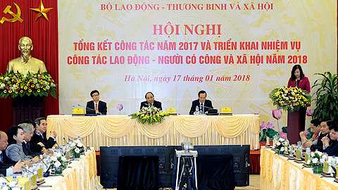 Hội nghị trực tuyến toàn quốc triển khai công tác lao động, người có công và xã hội năm 2018