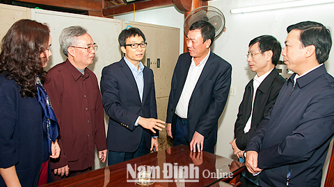 Phó Thủ tướng Vũ Đức Đam làm việc về công tác quản lý và tổ chức lễ hội năm 2018 tại tỉnh ta