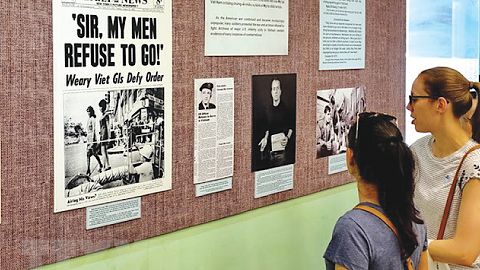 Triển lãm về phản đối cuộc chiến tranh phi nghĩa của Mỹ ở Việt Nam