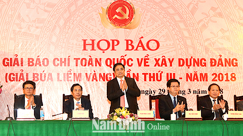 Họp báo Giải báo chí toàn quốc về xây dựng Đảng - Giải Búa liềm vàng lần thứ 3 năm 2018