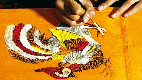 Khám phá và sáng tạo tranh dân gian Kim Hoàng