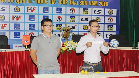 Tám đội bóng dự vòng chung kết Giải U17 vô địch quốc gia 2018
