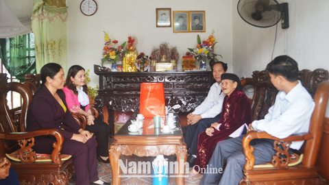 Nghĩa Hưng chăm lo cho đối tượng chính sách