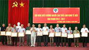 Biểu dương người cao tuổi làm kinh tế giỏi giai đoạn 2012-2017