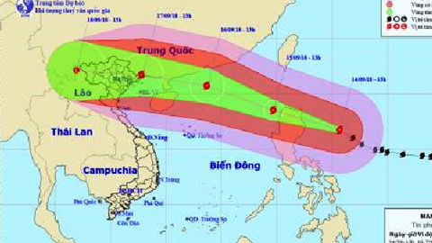 TIN SIÊU BÃO GẦN BIỂN ĐÔNG (MANGKHUT)