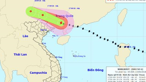 TIN BÃO SỐ 6 (MANGKHUT) LÚC 7 GIỜ SÁNG 17-9-2018