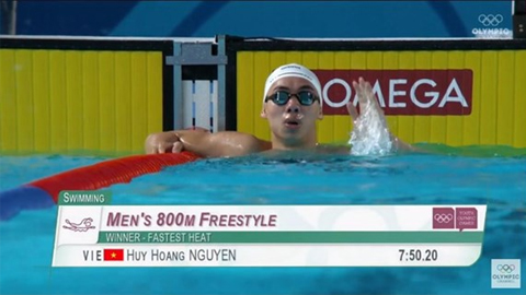 "Kình ngư" Nguyễn Huy Hoàng đem về chiếc huy chương Vàng thứ 2 cho Việt Nam