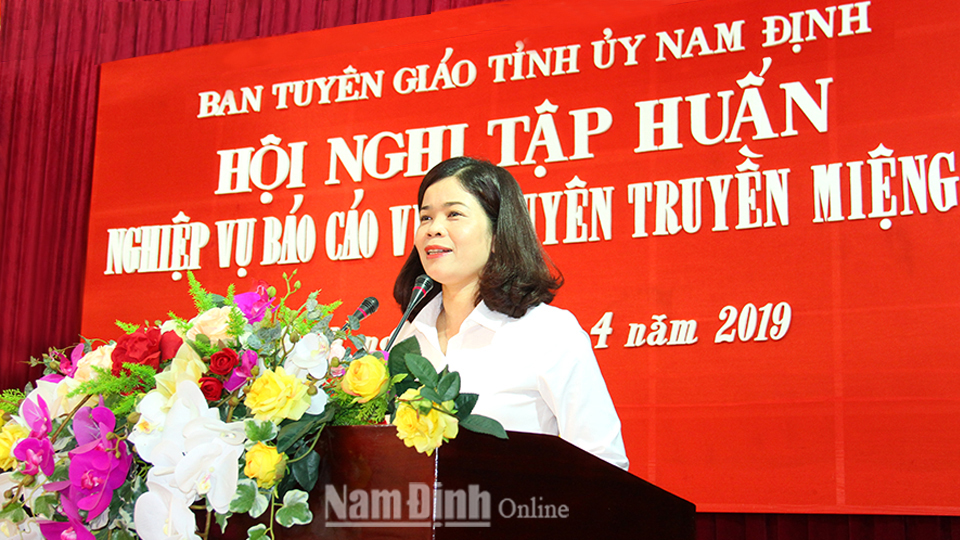 Tập huấn kỹ năng tuyên truyền miệng cho 420 báo cáo viên