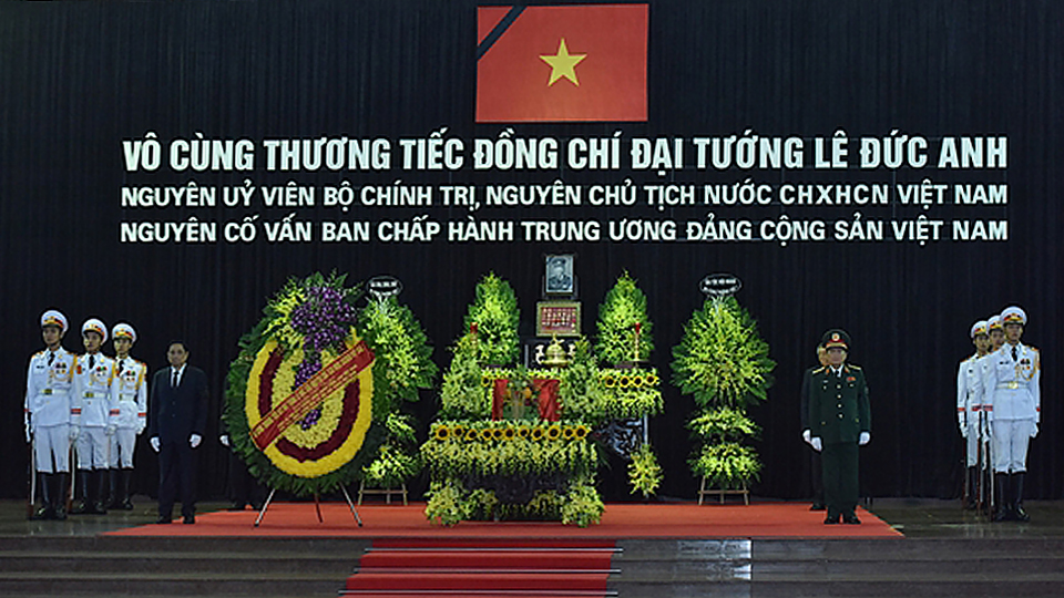 Cử hành trọng thể Lễ viếng, Lễ truy điệu và Lễ an táng nguyên Chủ tịch nước, Đại tướng Lê Đức Anh