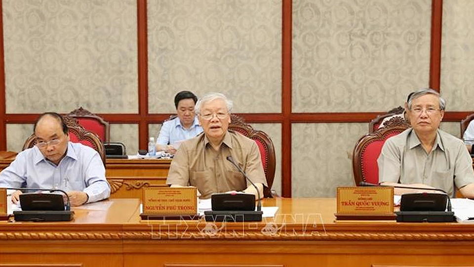 Tổng Bí thư, Chủ tịch nước Nguyễn Phú Trọng chủ trì họp Bộ Chính trị