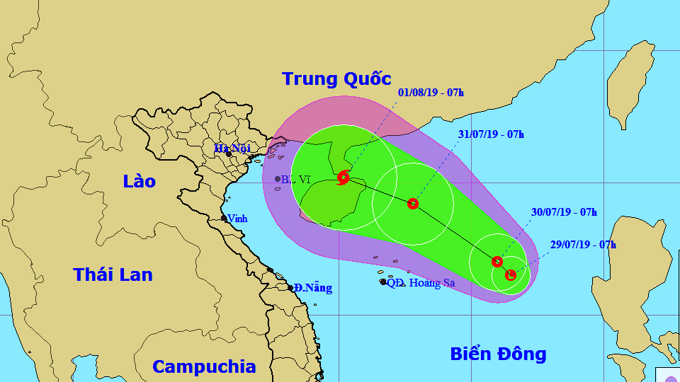 TIN VỀ VÙNG ÁP THẤP TRÊN BIỂN ĐÔNG