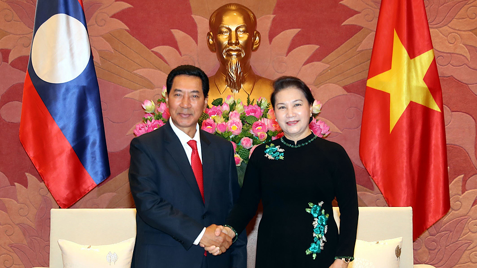 Chủ tịch Quốc hội Nguyễn Thị Kim Ngân tiếp Phó Chủ tịch Quốc hội Lào