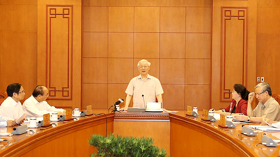 Tổng Bí thư, Chủ tịch nước chủ trì họp Tiểu ban Nhân sự Đại hội XIII