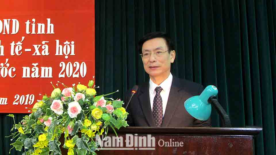 Hội nghị triển khai Nghị quyết của HĐND tỉnh về nhiệm vụ phát triển kinh tế - xã hội và dự toán ngân sách Nhà nước năm 2020