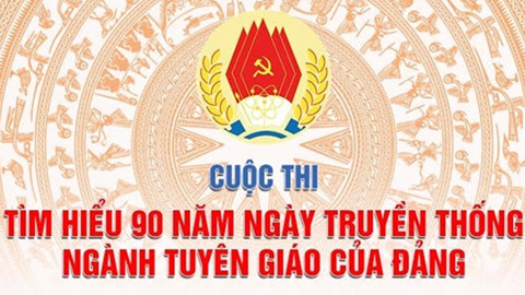 Thi trắc nghiệm về lịch sử 90 năm ngành Tuyên giáo