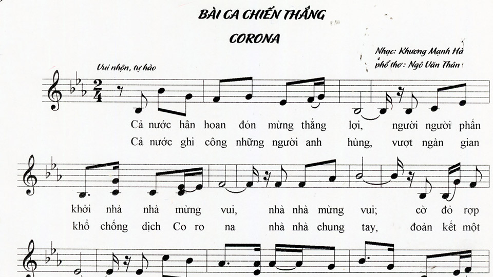Âm vang bài ca "Chống dịch"