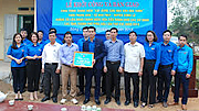 Huyện Đoàn Trực Ninh bàn giao nhà tình nghĩa cho hộ nghèo