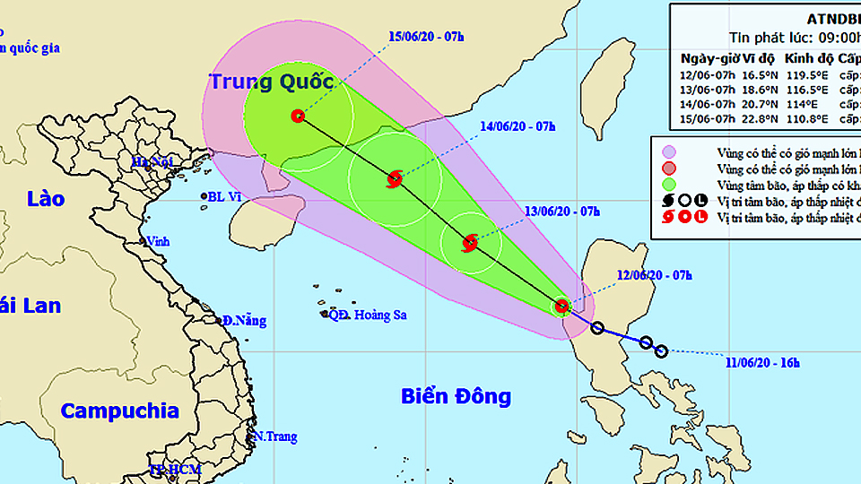 Tin áp thấp nhiệt đới trên biển Đông