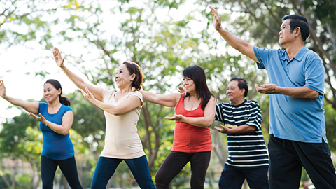 Sống khỏe, năng động nhờ khối cơ