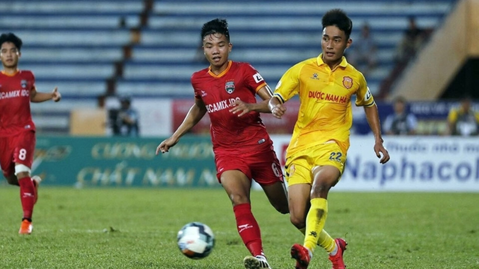 Dược Nam Hà Nam Định hòa Becamex Bình Dương trên sân nhà
