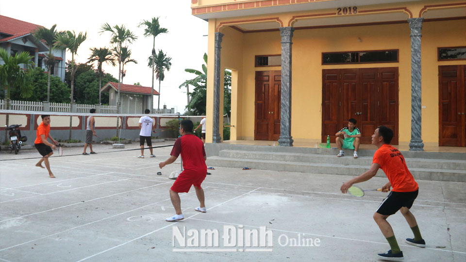 Sôi nổi phong trào thể dục thể thao ở Quang Trung