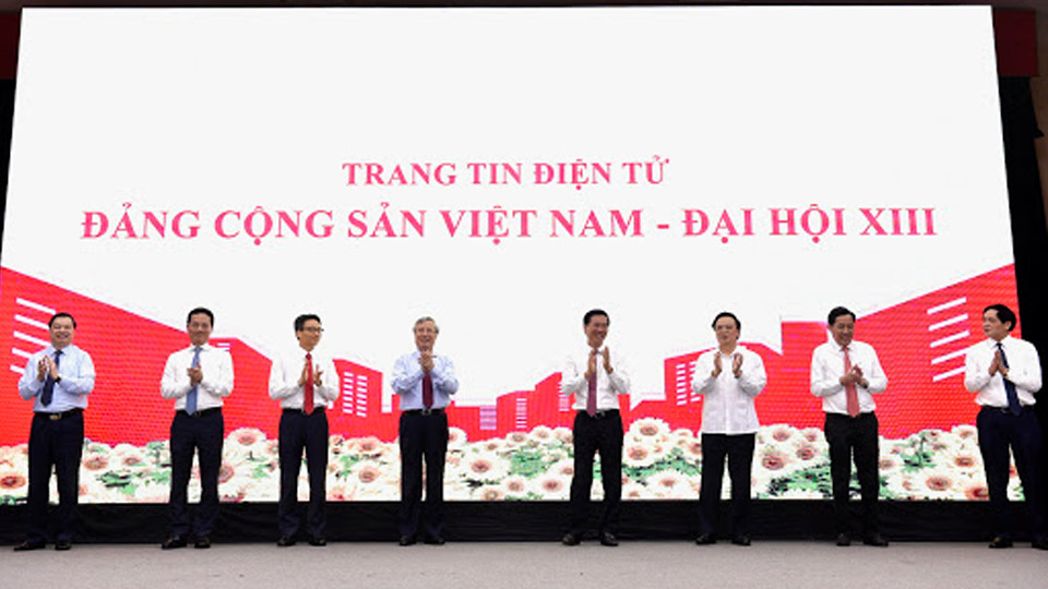 Khai trương Trang tin điện tử Đại hội XIII của Đảng