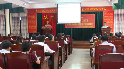 Tập huấn phổ biến Luật Đầu tư công năm 2019, Luật Đấu thầu năm 2013 và các văn bản quy phạm pháp luật liên quan