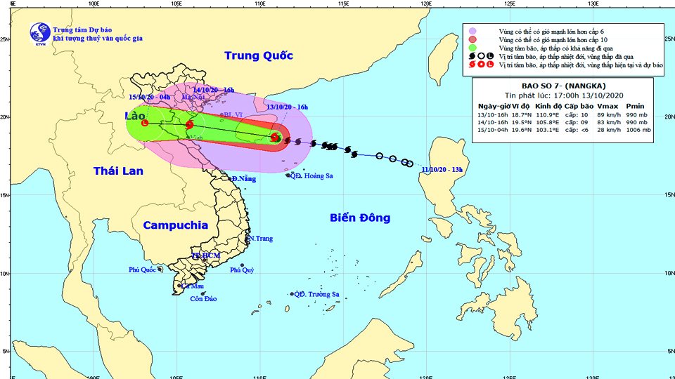 TIN BÃO KHẨN CẤP (Cơn bão số 7)