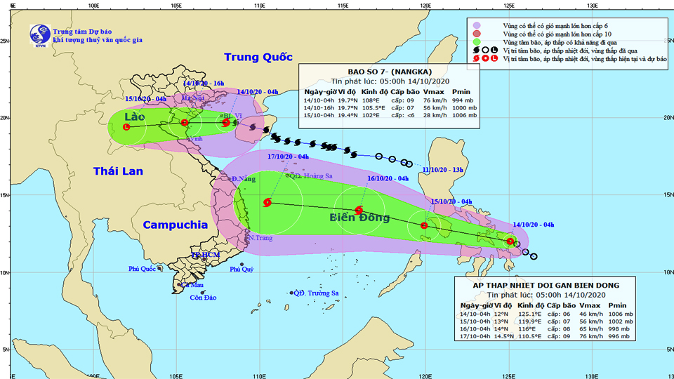 TIN BÃO KHẨN CẤP (Cơn bão số 7)