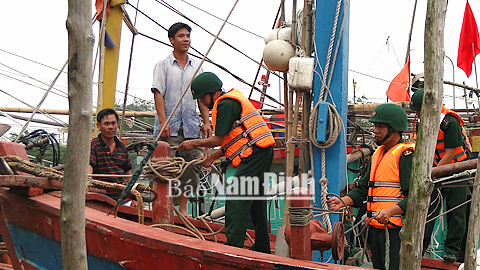 Bộ đội Biên phòng tỉnh chủ động phòng chống bão số 7
