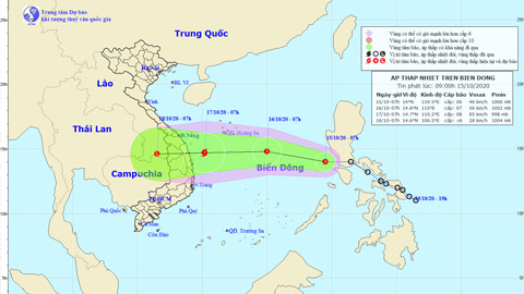 Áp thấp nhiệt đới sẽ thành bão, Bắc và Trung Bộ mưa lớn dài ngày