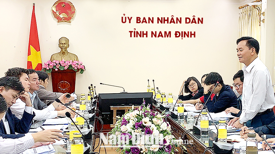 Đoàn công tác Uỷ ban Bảo vệ môi trường lưu vực sông Nhuệ - Đáy làm việc với tỉnh ta