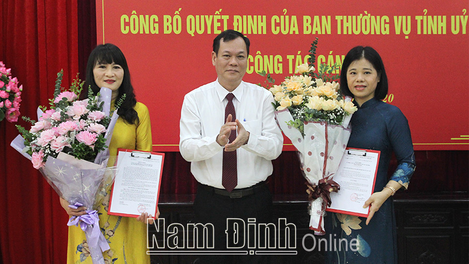 Công bố Quyết định của Ban Thường vụ Tỉnh ủy về công tác cán bộ