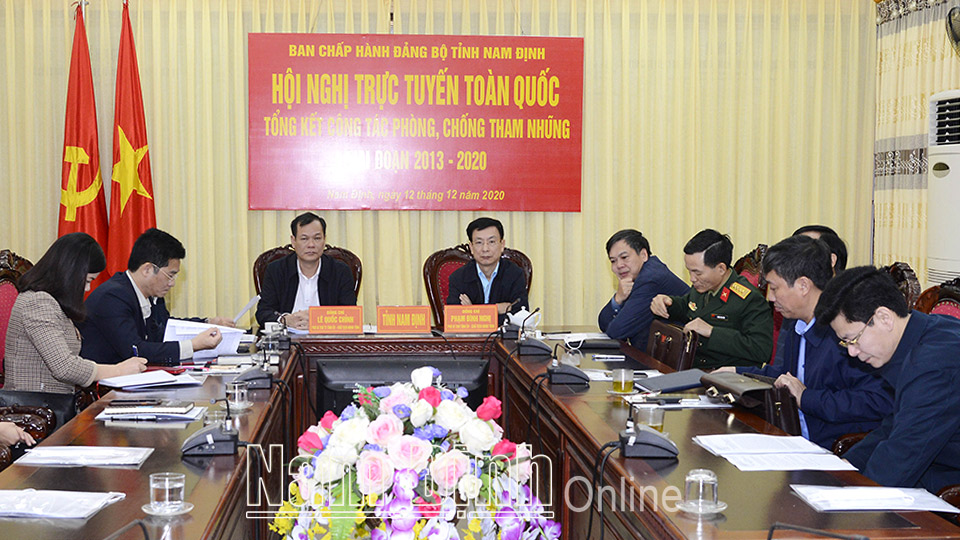 Hội nghị trực tuyến toàn quốc tổng kết công tác phòng, chống tham nhũng giai đoạn 2013-2020