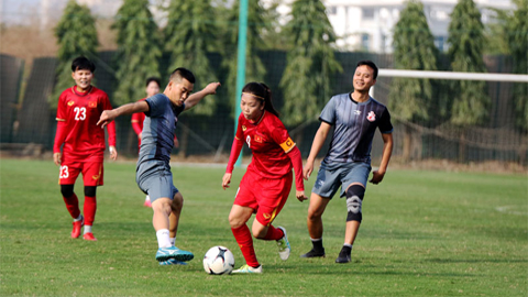 Đội tuyển nữ Quốc gia đấu tập với Đội cựu cầu thủ SEA Games 23