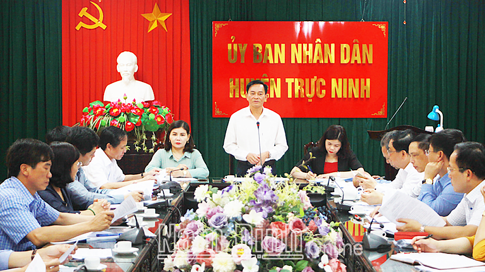 Kiểm tra, giám sát công tác bầu cử đại biểu Quốc hội và đại biểu HĐND các cấp tại huyện Trực Ninh