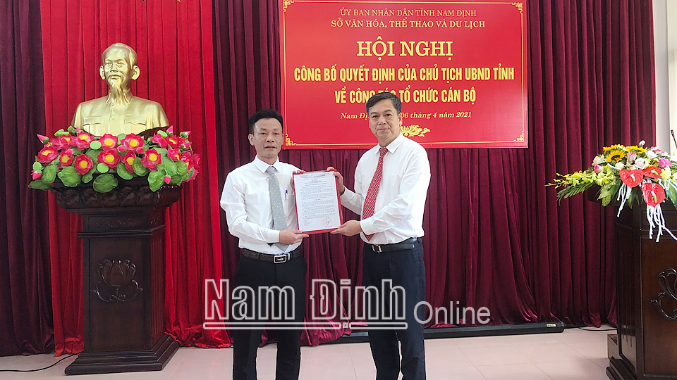 Công bố Quyết định bổ nhiệm Phó Giám đốc Sở Văn hóa – Thể thao và Du lịch