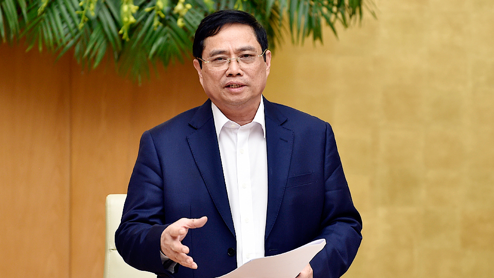 Thủ tướng Phạm Minh Chính làm việc với Ngân hàng Nhà nước Việt Nam