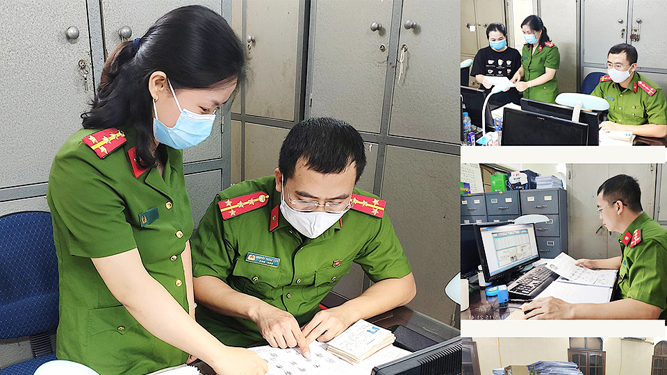 Người cán bộ kỹ thuật hình sự trong chiến dịch cấp căn cước công dân