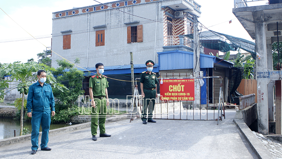 Kết thúc khoanh vùng cách ly y tế khu vực xóm Trại, thị trấn Cổ Lễ từ 0h00 ngày 28-5