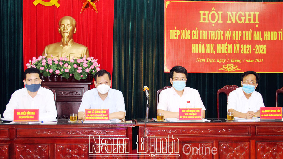 Các tổ đại biểu HĐND tỉnh tiếp xúc cử tri