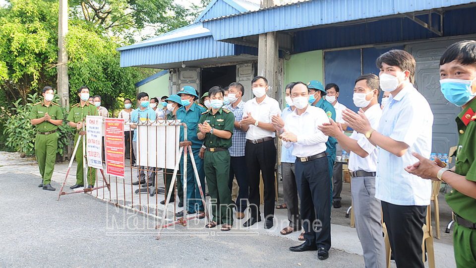 Kết thúc cách ly y tế các khu vực xóm 19 xã Giao An (Giao Thủy) và xóm 31 xã Hải Minh (Hải Hậu)