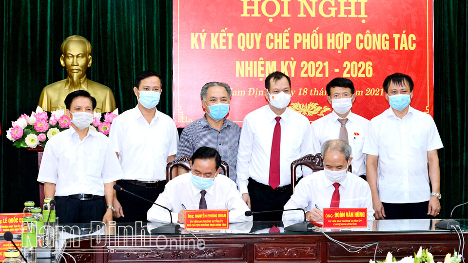 Tăng cường phối hợp giữa Đoàn đại biểu Quốc hội tỉnh, Thường trực HĐND tỉnh và Ban Thường trực Ủy ban MTTQ tỉnh