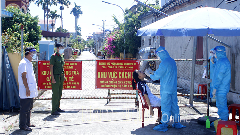 Hải Hậu thực hiện giãn cách xã hội theo Chỉ thị 15, 16/CT-TTg đối với các địa phương có dịch COVID-19