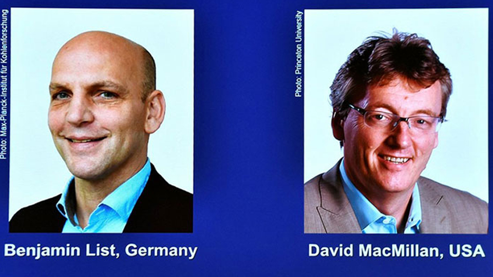 Nobel Hóa học 2021 thuộc về nhà khoa học Đức và Mỹ với công cụ xúc tác hữu cơ